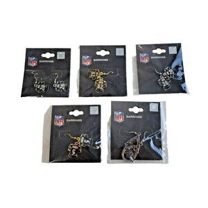 Baltimore Raven's NFL earring lot of 5 Ed Reed, Flacco New